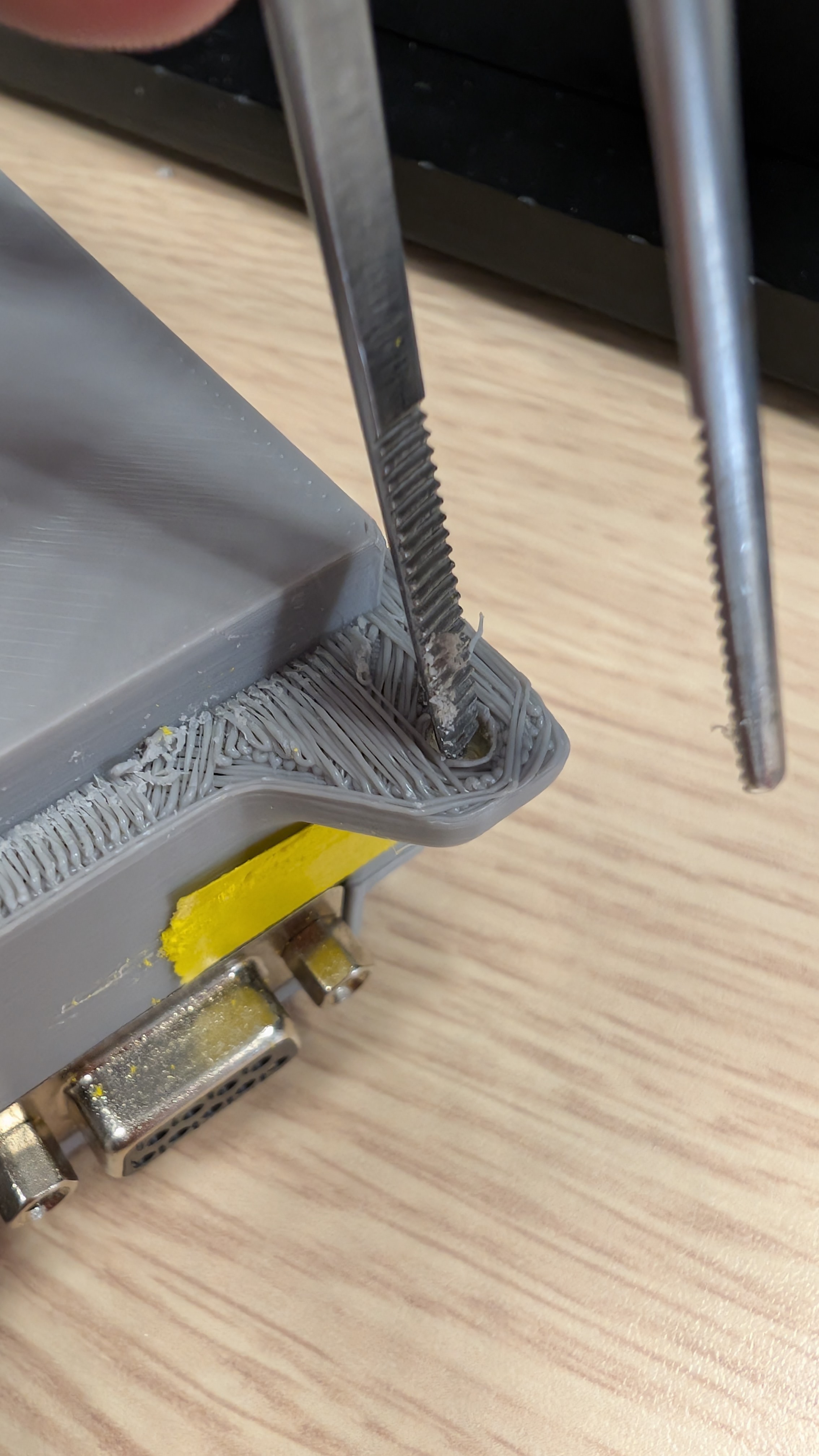 Tip: using forceps for inserts