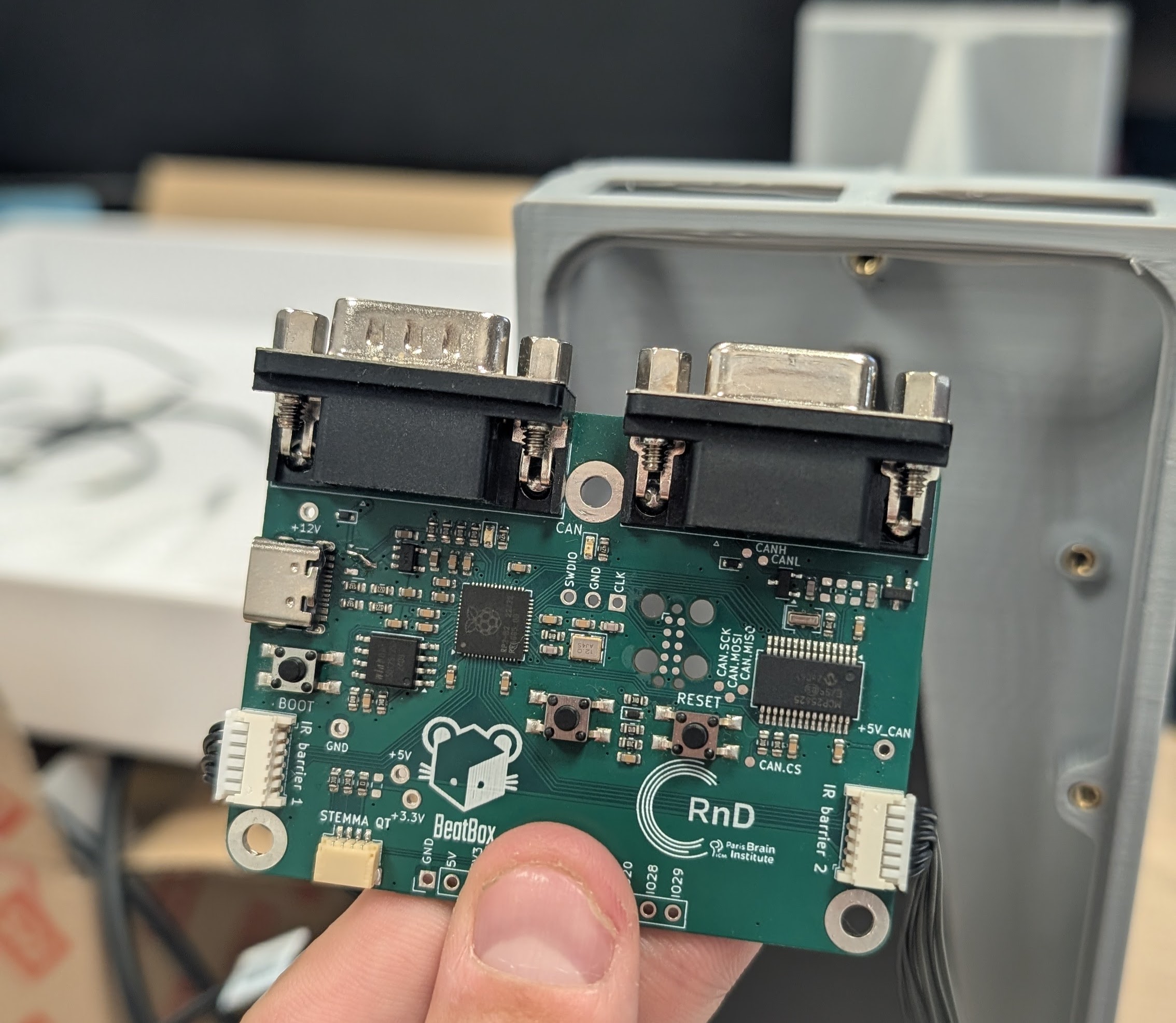 Photobeam gate controller and IR circuit boards