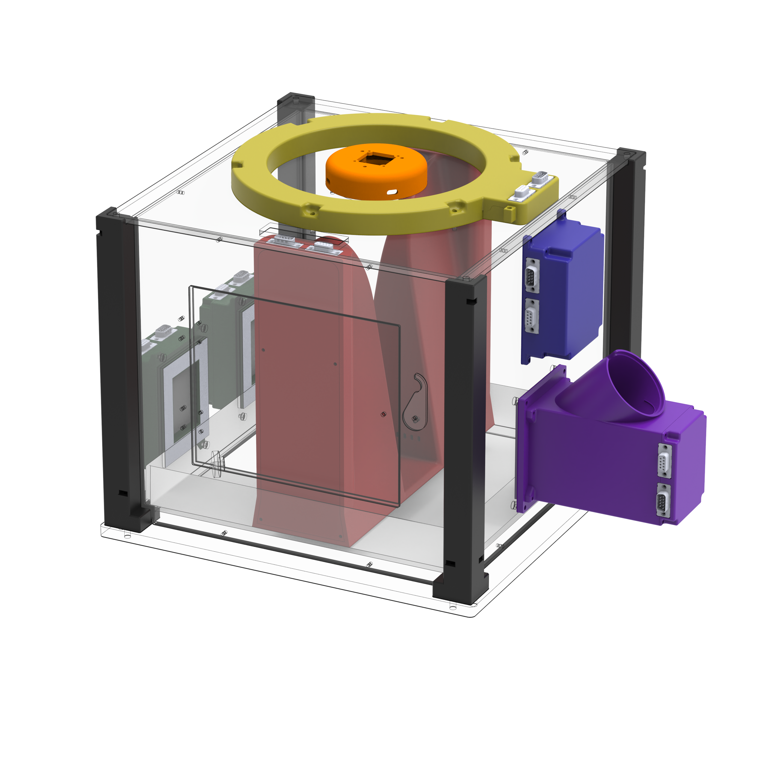 Transparent render showing BEATBox internal layout